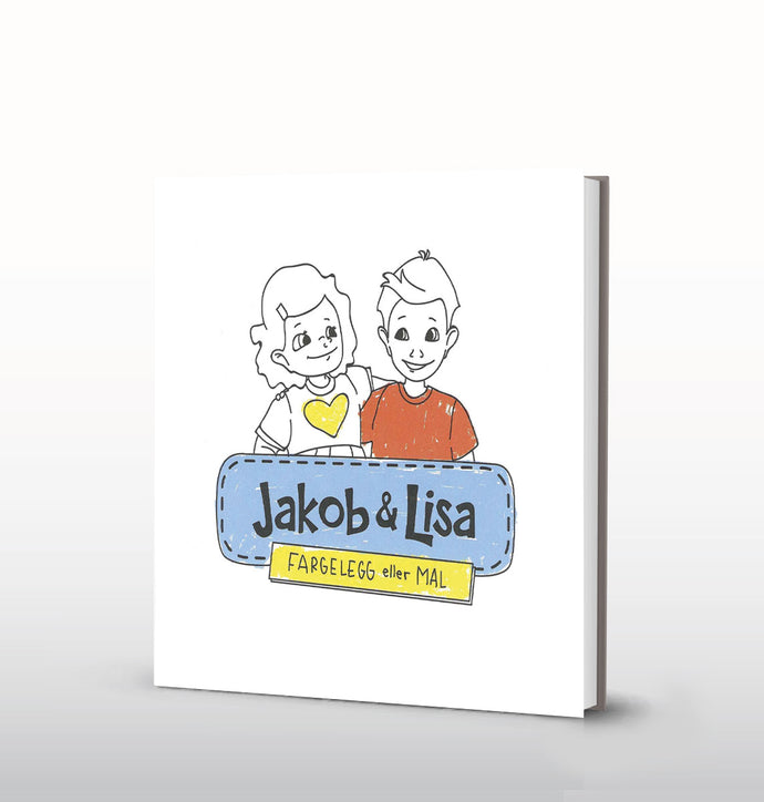 Jakob og Lisa - fargelegg eller mal