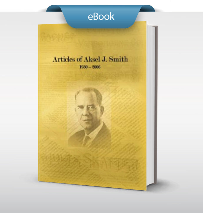 Articles of Aksel J. Smith 1930-2006 (English) - eBook
